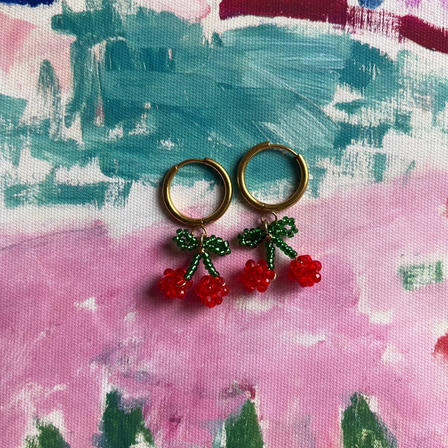 cherry earrings